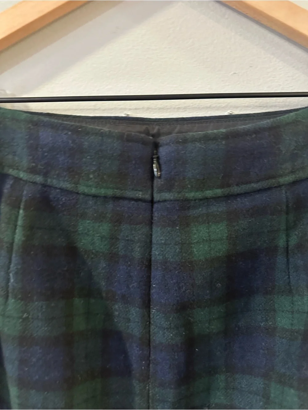 J. Crew Wool Blend Blackwatch Plaid A-Line Mini Skirt